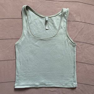 SKIMS Cotton Rib Tank in Mineral